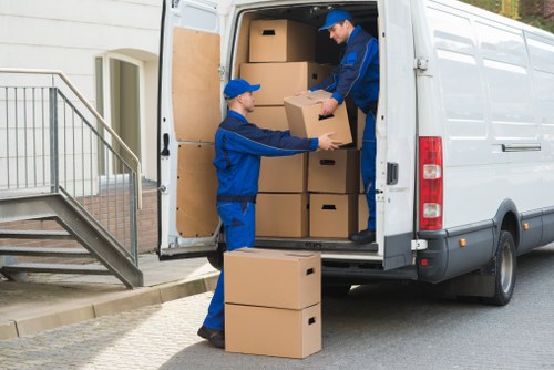 Van moving service in Lisson Grove street setting