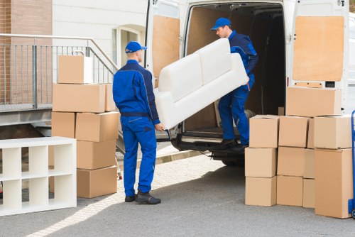 House movers assisting with a residential move in Lisson Grove