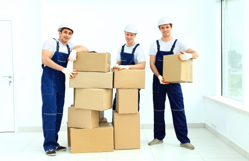 Local moving team handling access and parking challenges