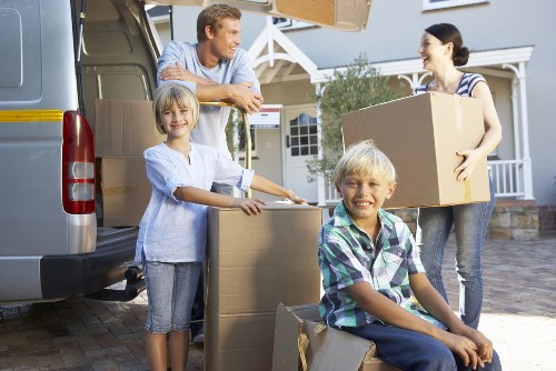 Packing and loading items for a removals job in Lisson Grove